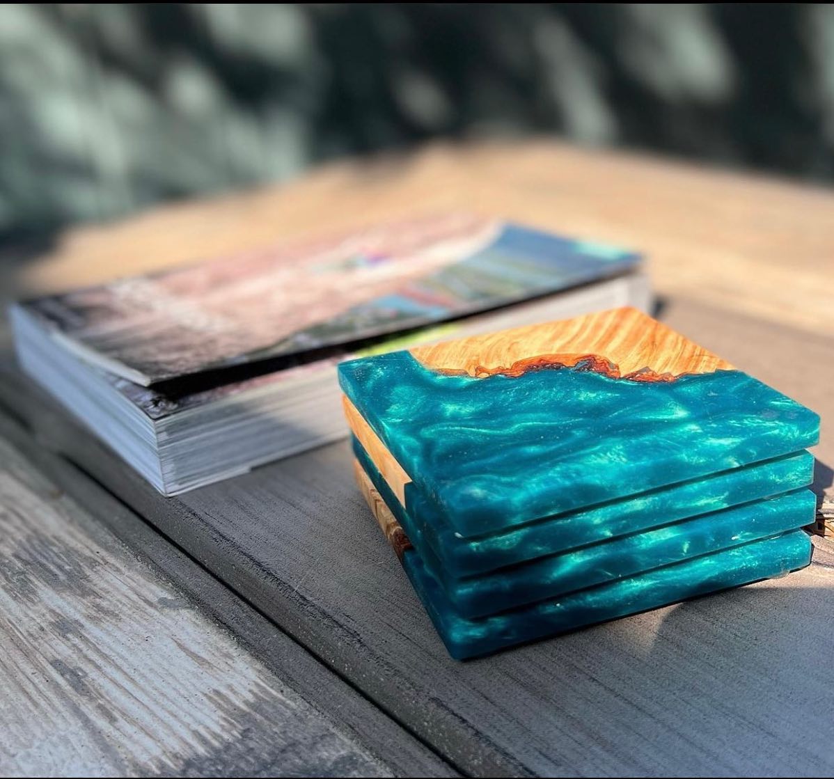 Magic Resin - 💎 Beautiful coasters! Made by an amazing... | Facebook