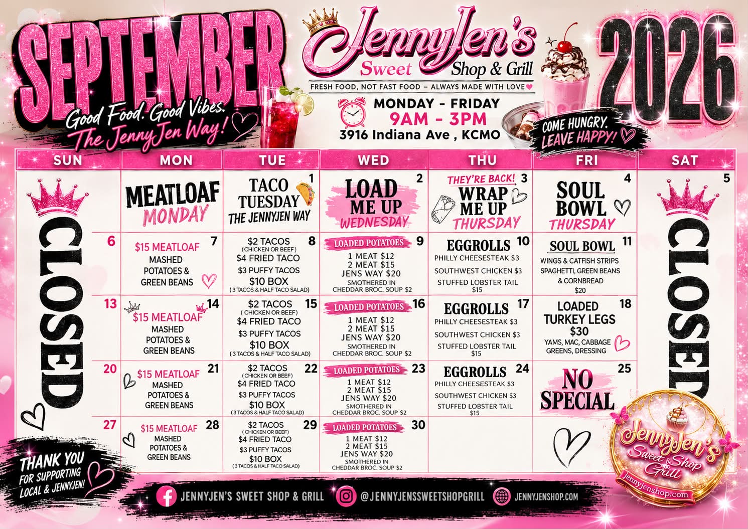 JennyJen's Sweet Shop & Grill | Kansas City MO