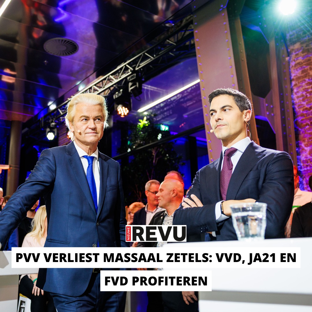 Nieuwe - 11 procent van de kiezers die in 2023 op de PVV stemden bleef ...