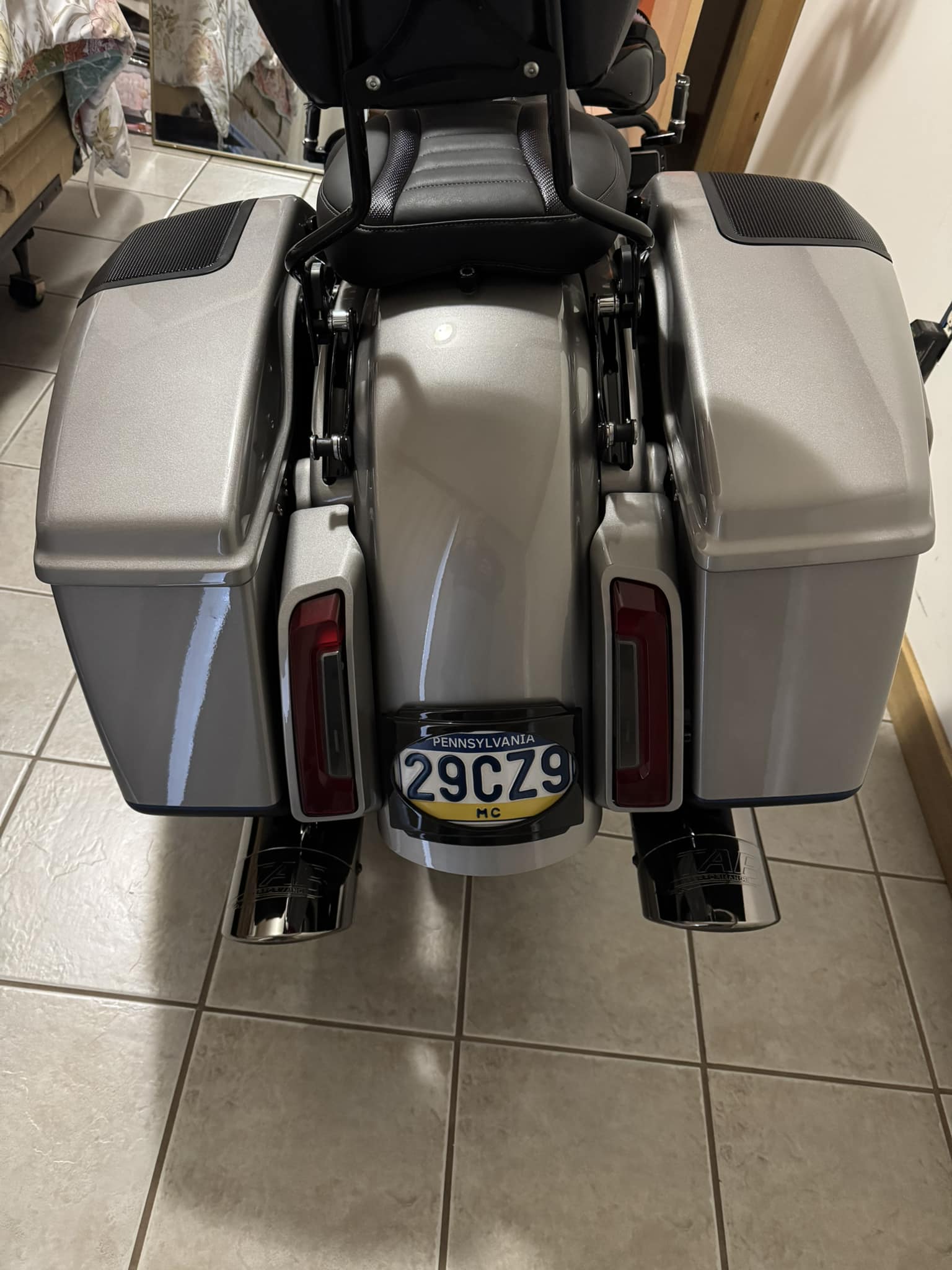 Rudyness 22" Smoked LED Taillight Strip Kit For Harley Touring With Bagger Stretched Fender