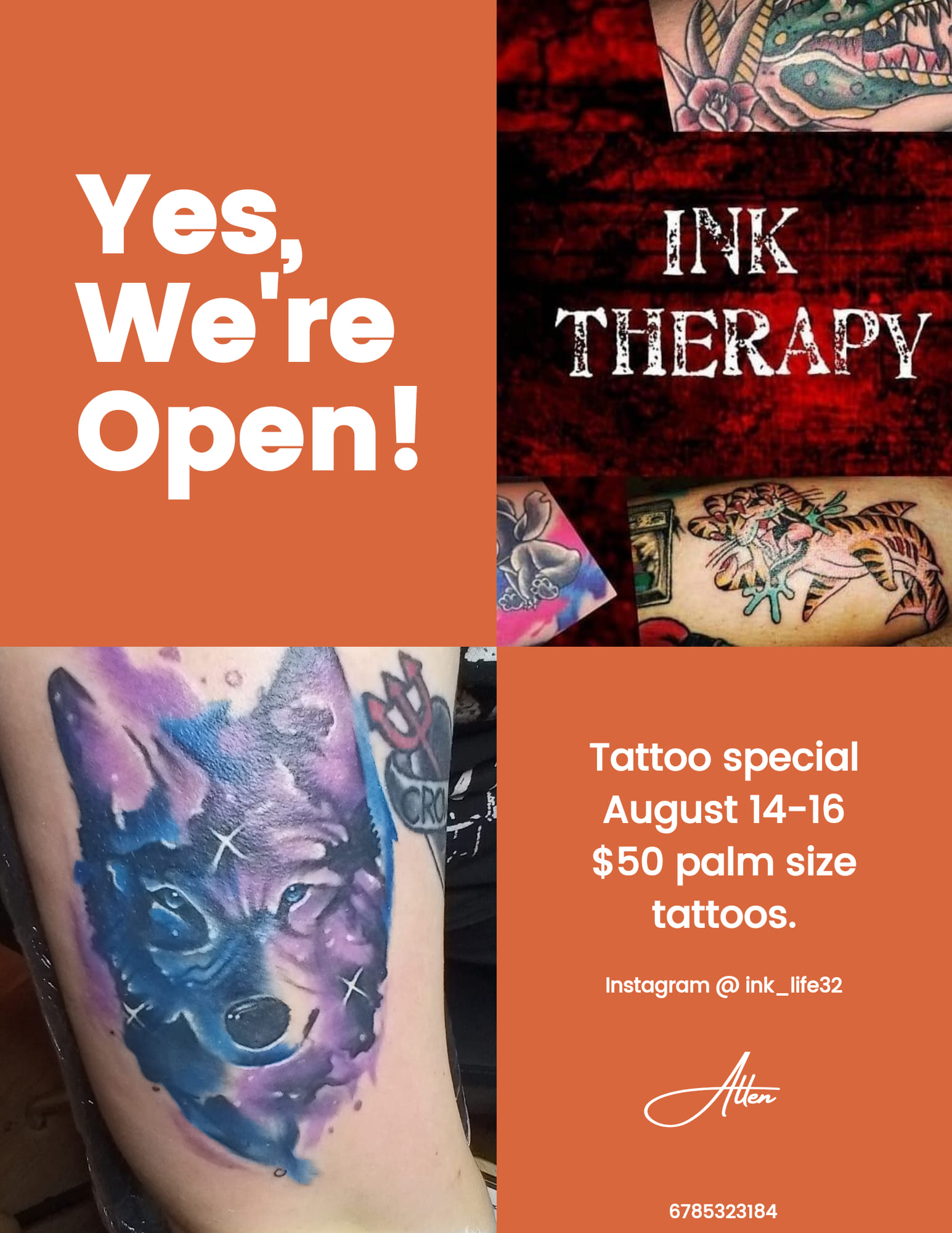 Ink therapy