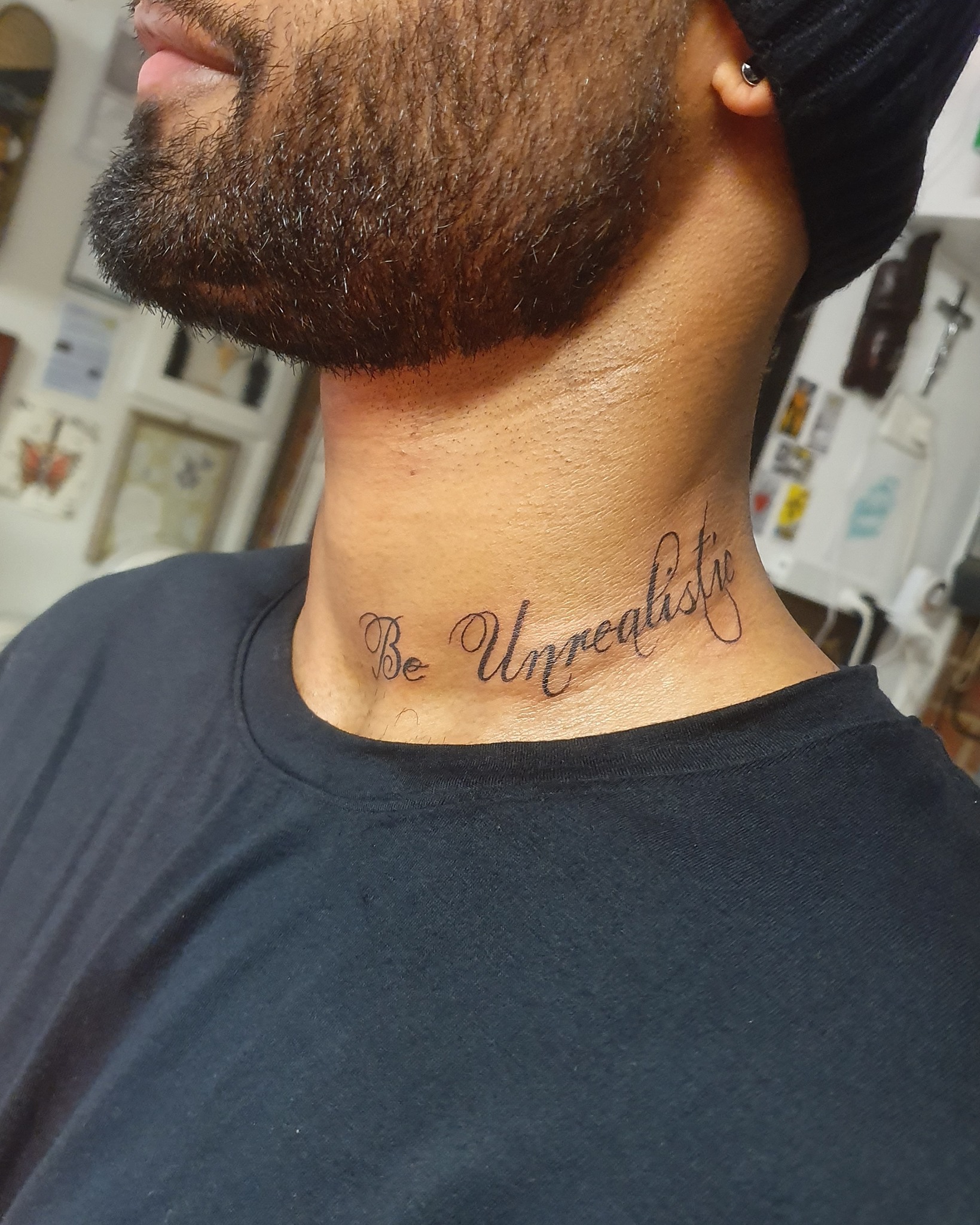 Shoulder Script Tattoos For Men