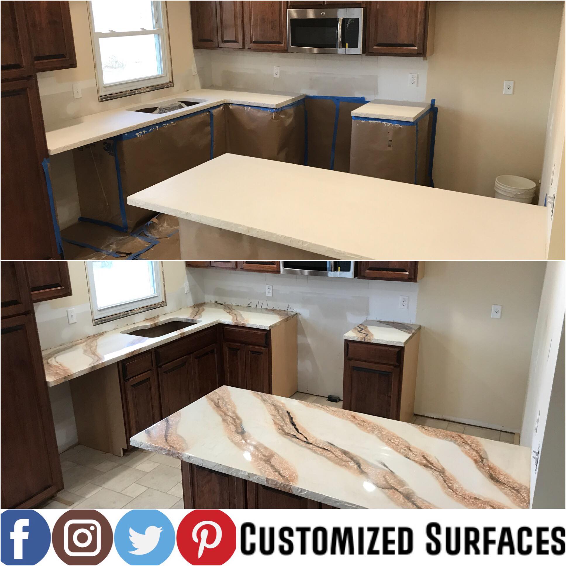 Customized Surfaces-Concrete Overlays, Countertops & Vertical Stamping