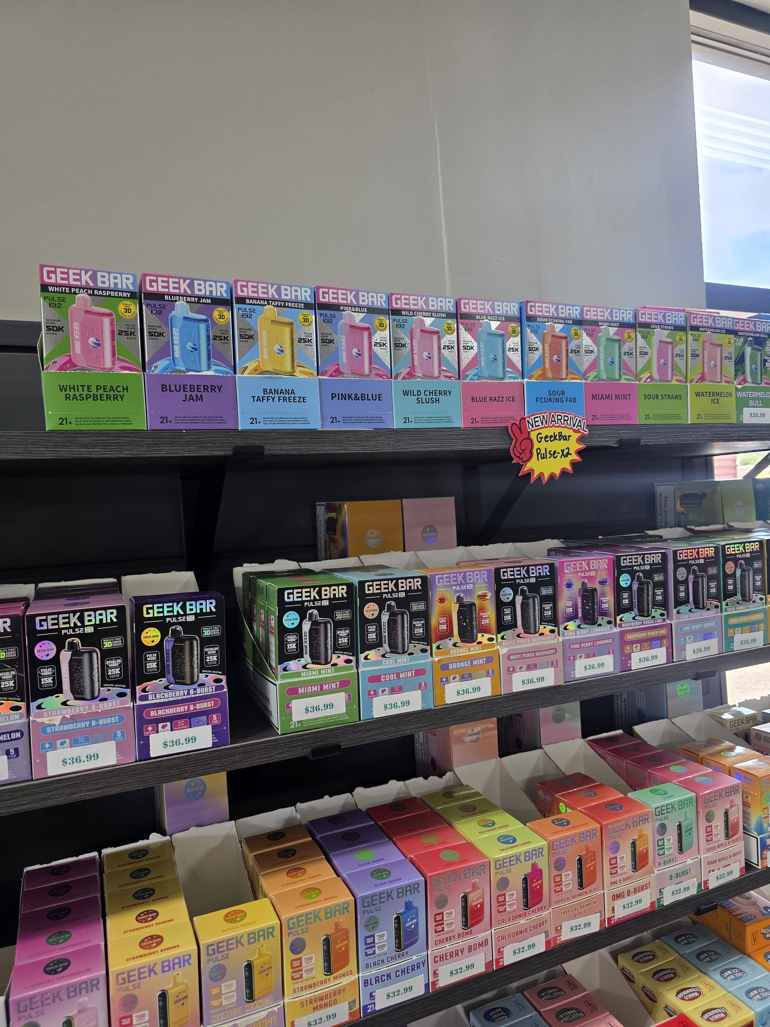 geek bar retailer near me New Pulse 2 and Pulse X2 flavors at Smokin' Monkey Choose Flavor:IceyMintz F: Salt Nic Elf Bar No Nicotine: