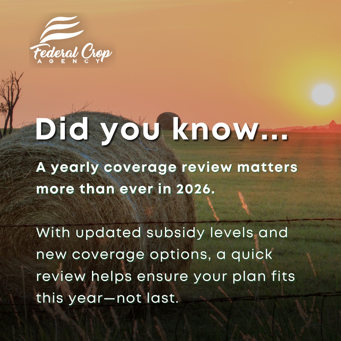 💡 Did You Know? A yearly coverage... - Federal Crop Agency | Facebook
