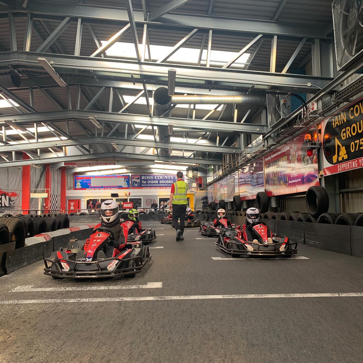 📸 ACTION SHOT 📸 Our track marshal... - Inverness Kart Raceway