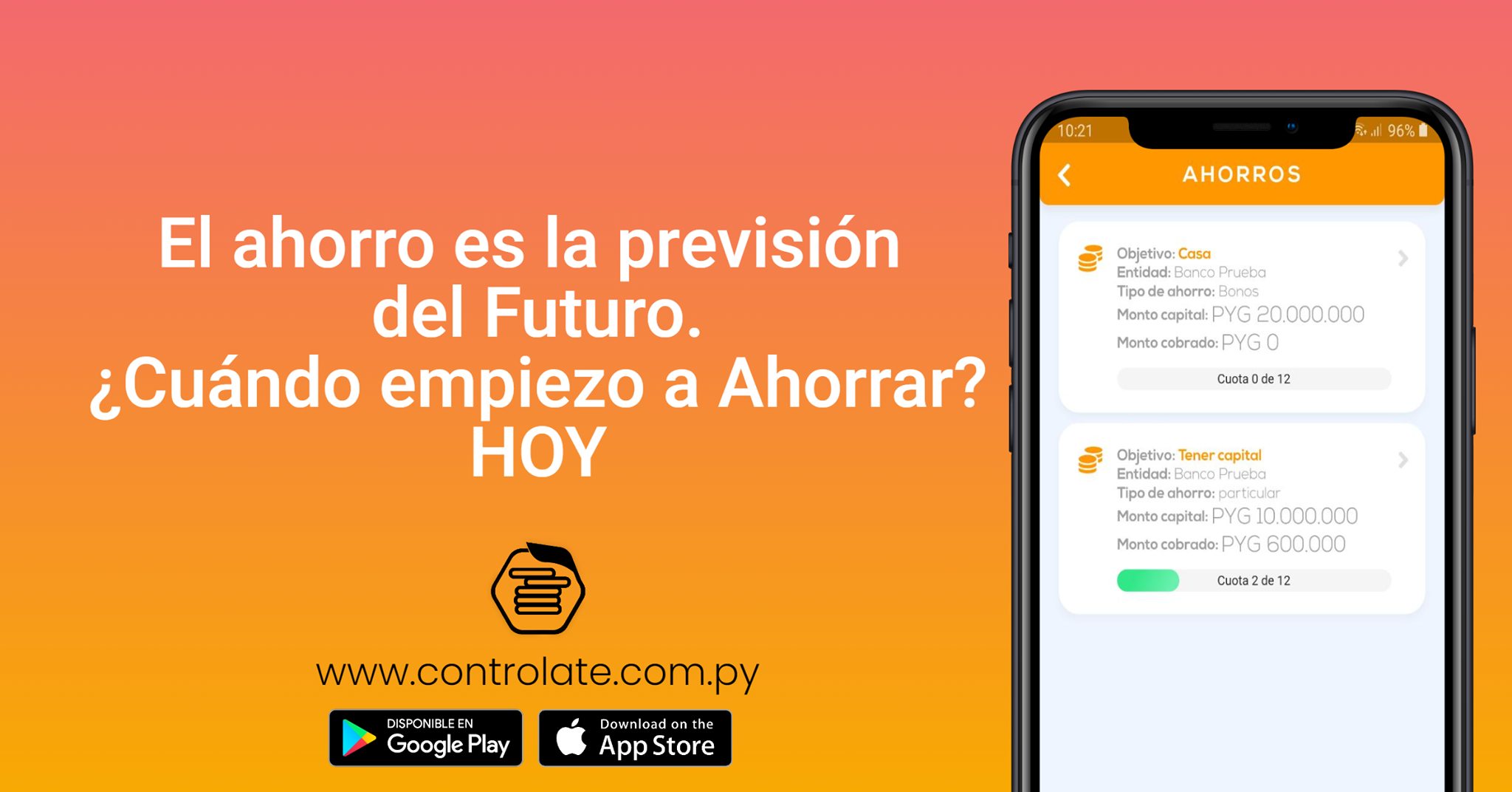 Controlate - El ahorro es la previsión del futuro....