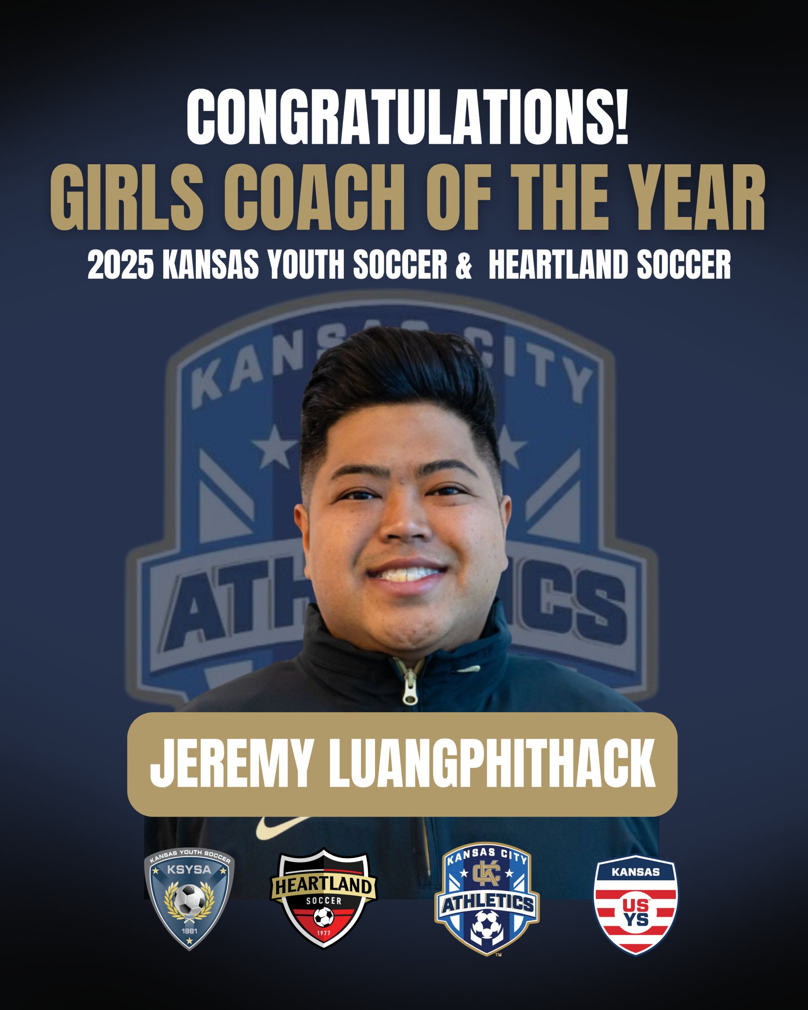 KC - Huge congratulations to Coach Jeremy on being named 2025 Girls ...