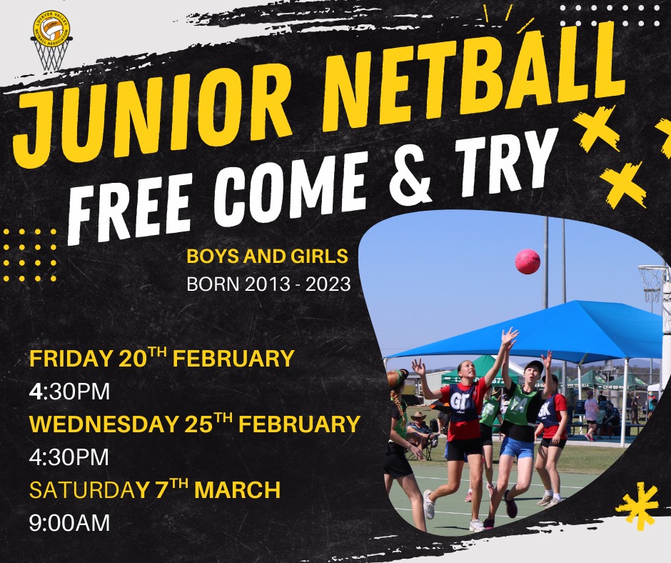Lockyer - 🎉🏐 COME & TRY NETBALL – REGISTRATIONS NOW OPEN! 🏐🎉 Curious ...