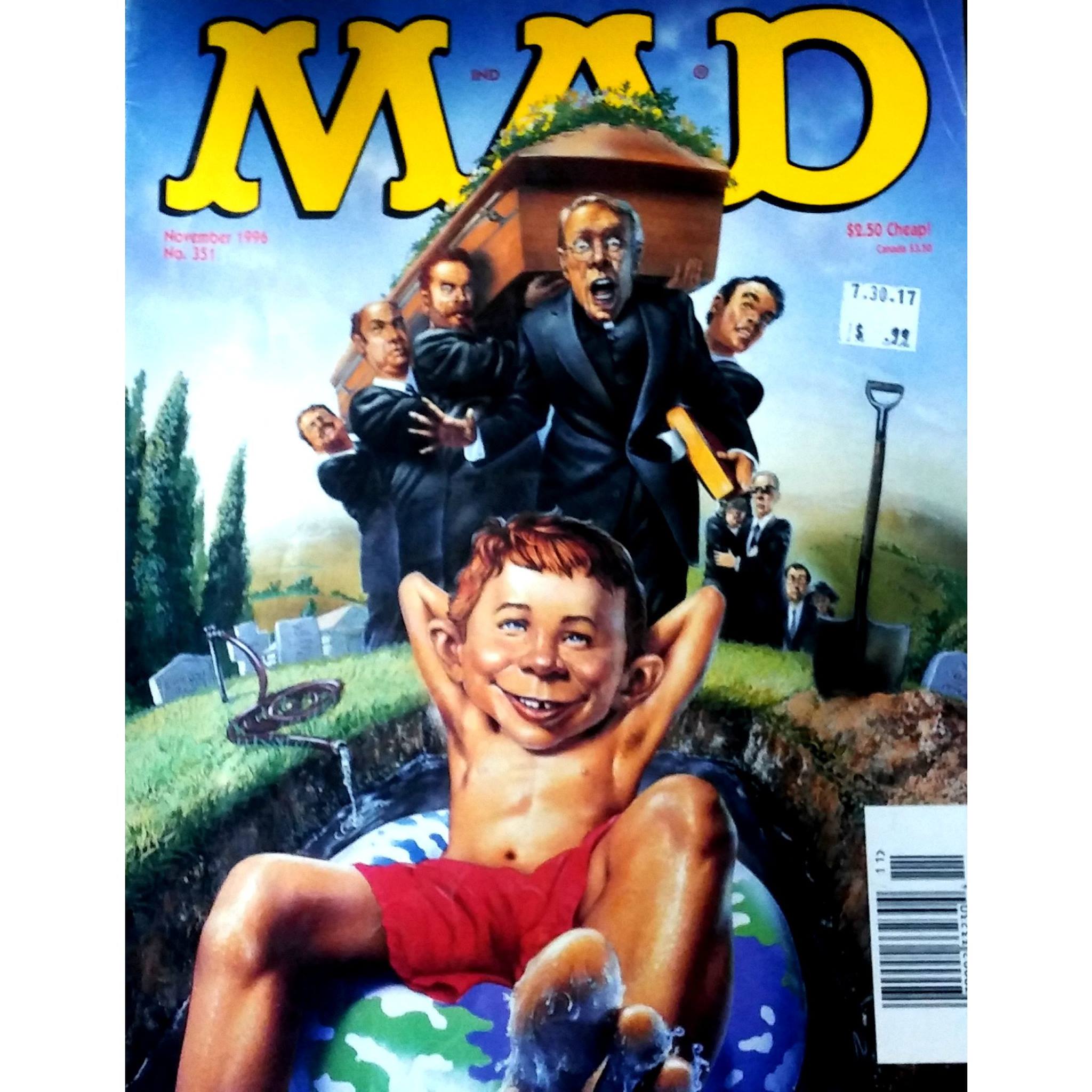 Mad Magazine cover mosaic of Alfred E Neuman