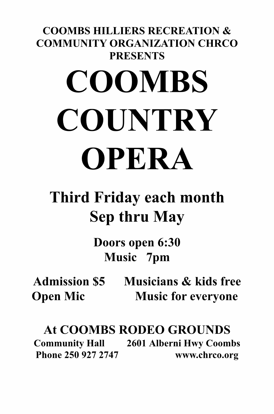 Coombs RodeoGrounds - CHRCO