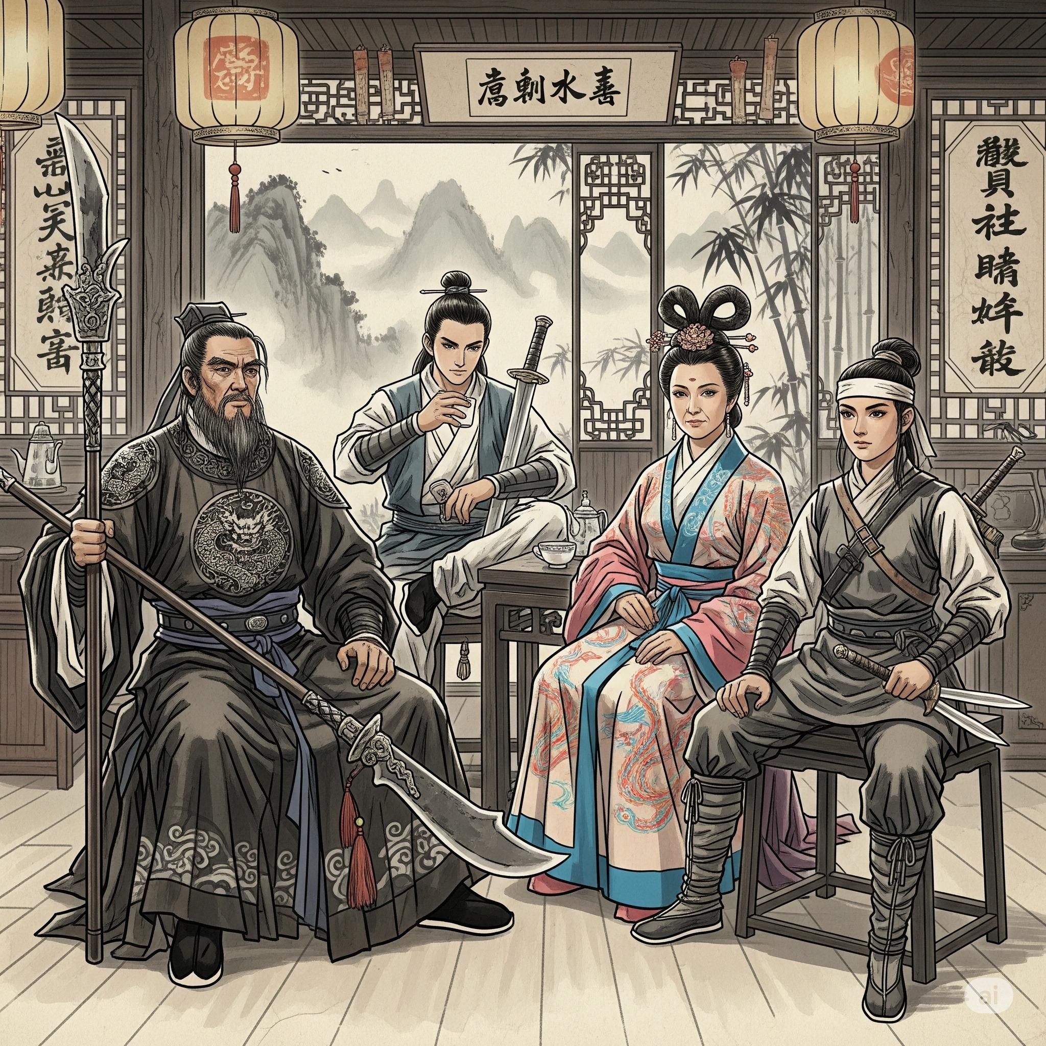 Chinese ancient fantasy illustrations