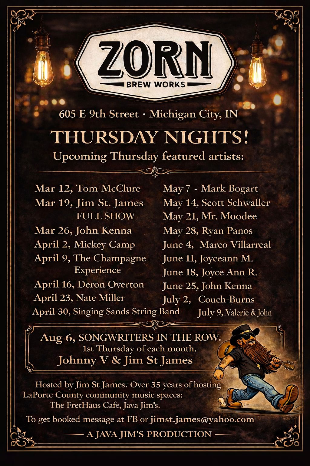 Jim St. James and The Hard Core Troubadours