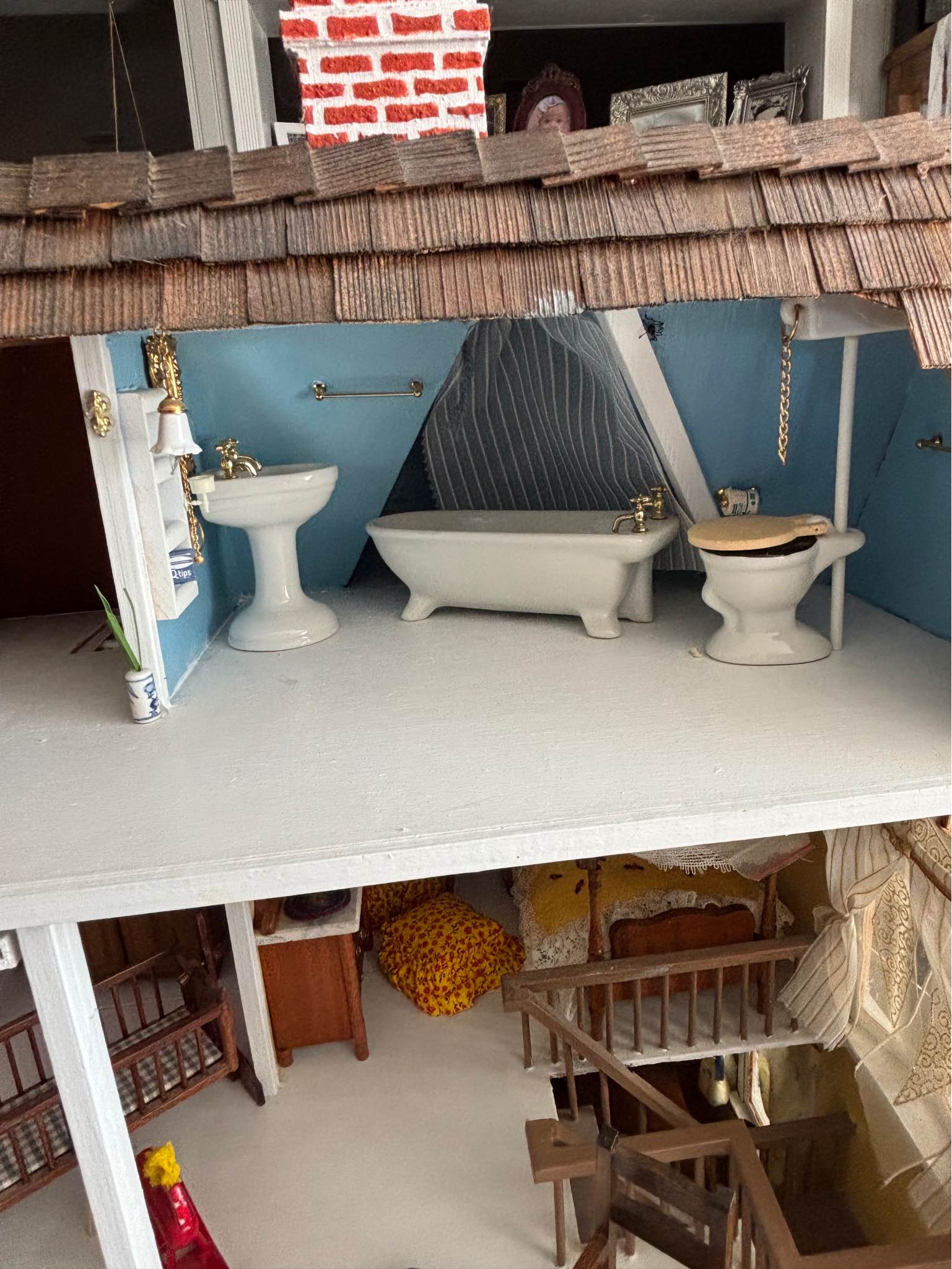 Dollhouse fully furnished 1/12th scale vintage and modern - Doll Houses ...