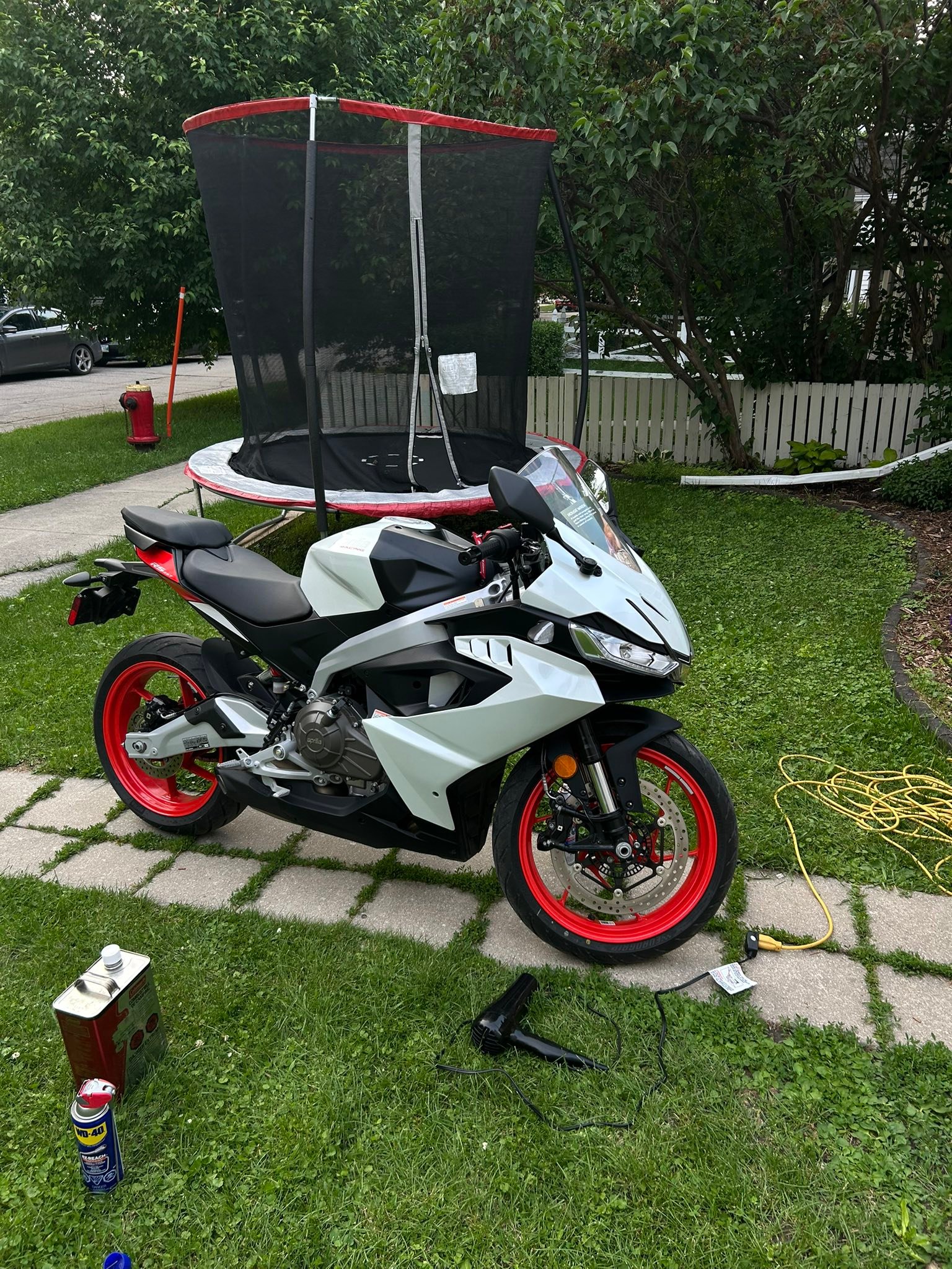 Aprilia RS457 without decals, clean look