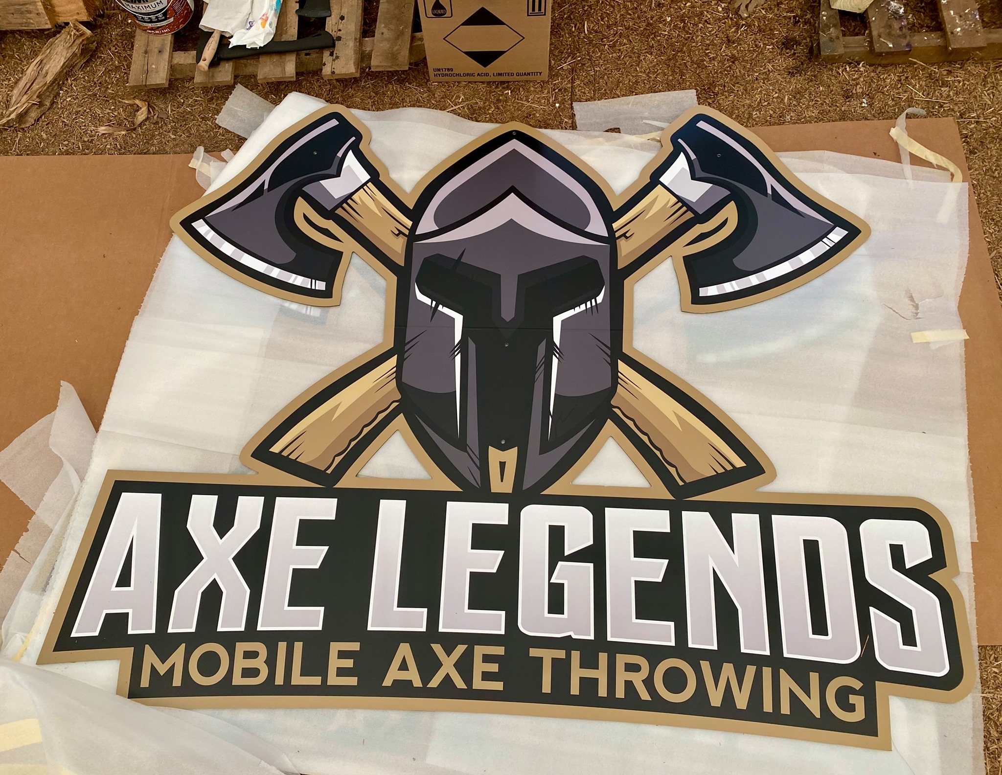 Axe Legends - New aluminum signage ️ Shout-out to Aurora Sign Company ...