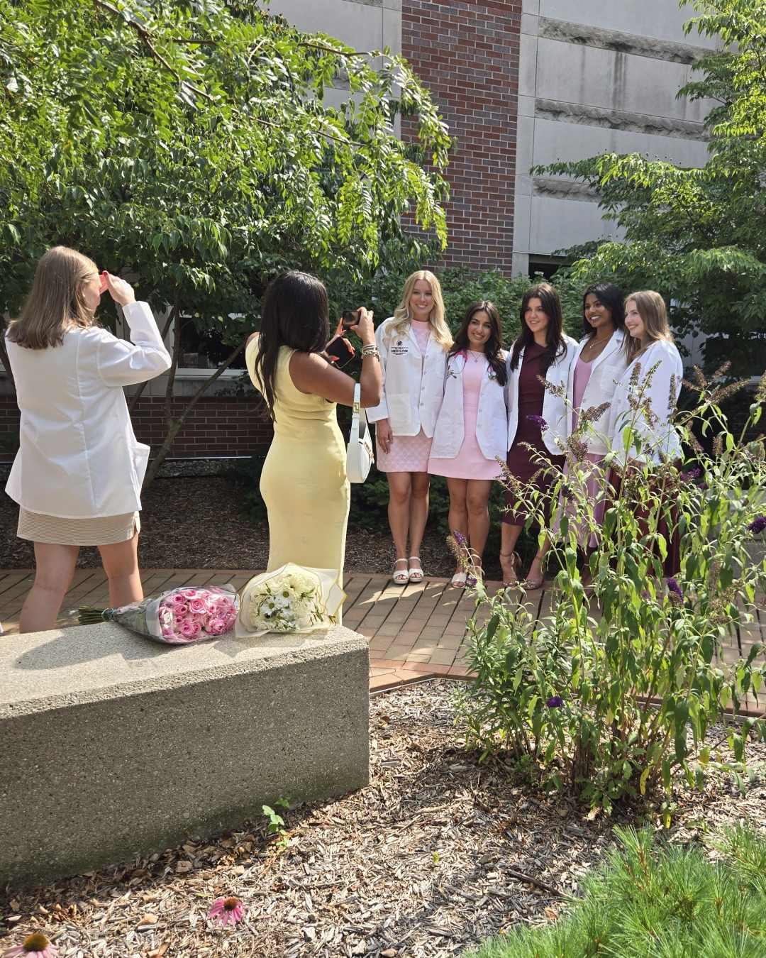 white coat ceremony dress for ladies Celebrates Class Of 2030 size-44