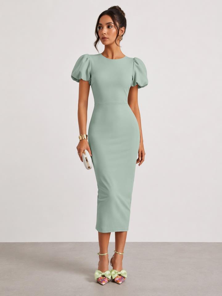 long dress halter Inés halterneck layered long dress