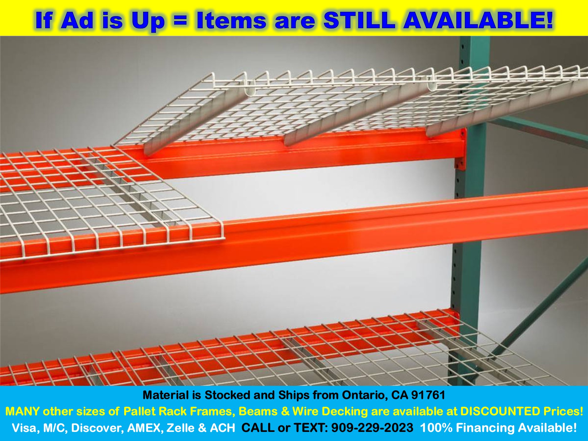 🆕42x46 Pallet Rack Wire Mesh Decks for 48