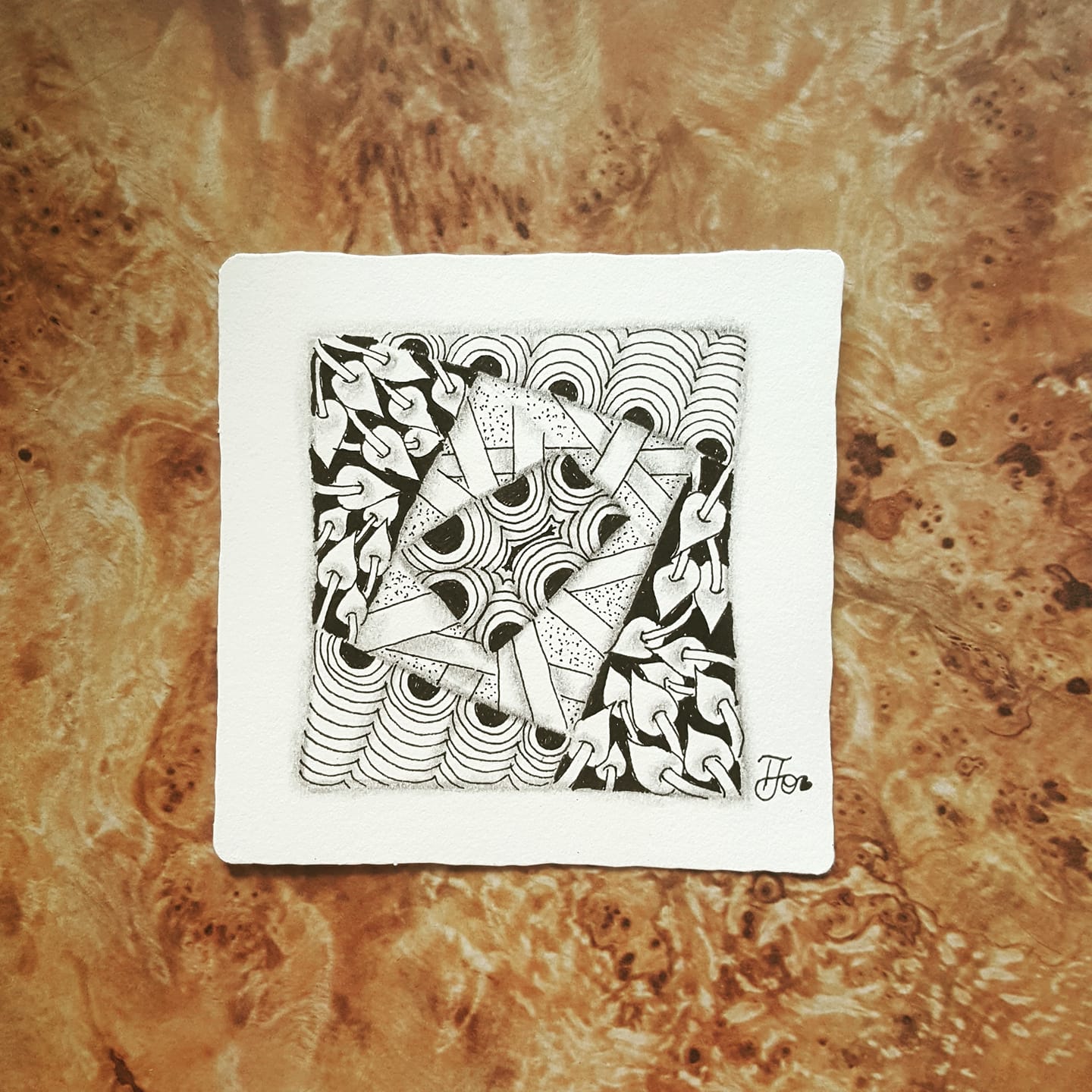 Jennifer瘋藝術 - 自我挑戰之紙磚6 #selfchallenge #pokeleaf...