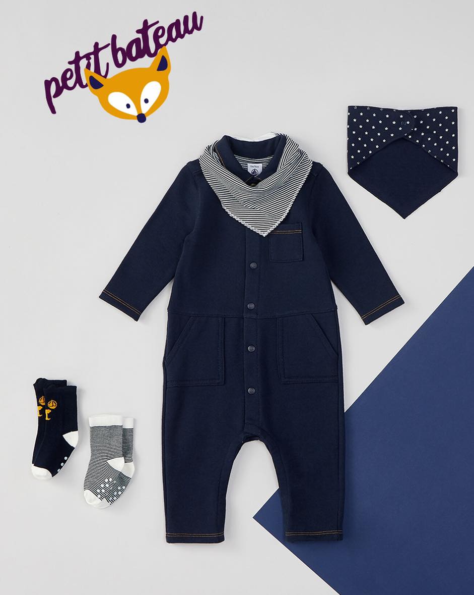Salopette longue en tubique matelassé Vert Thuya Petit Bateau, Salopettes Garçon : Belgique