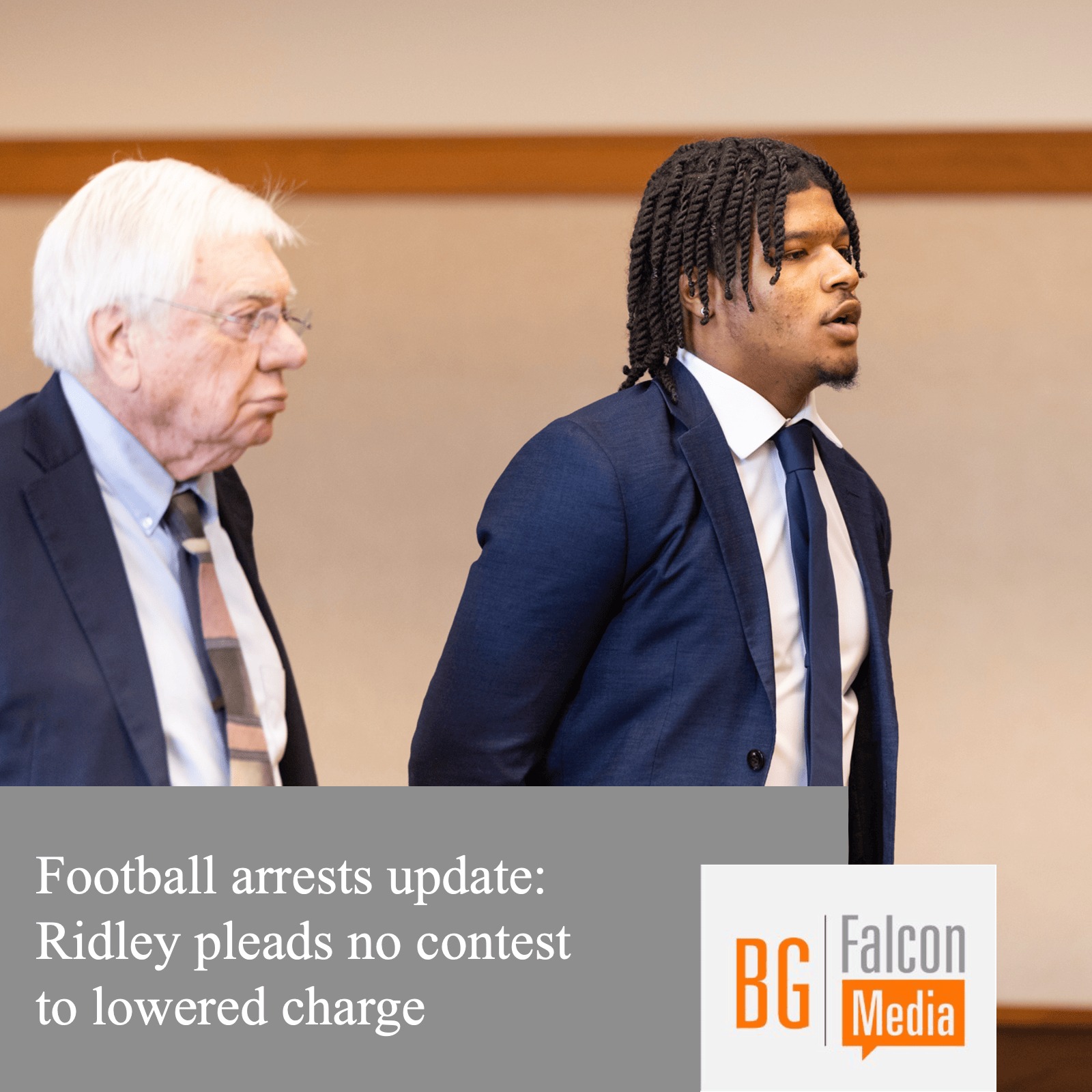 BG - BGSU football junior wide receiver Brennan Ridley was found guilty ...