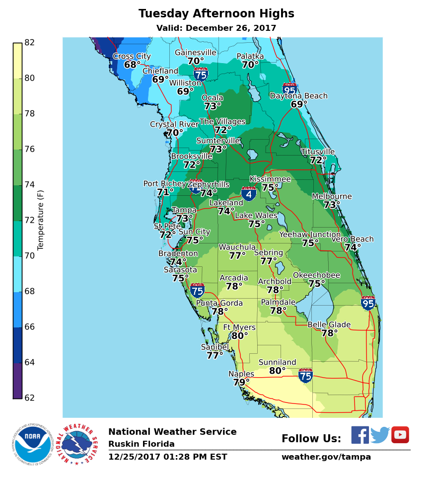 A cold us national weather service tampa bay florida