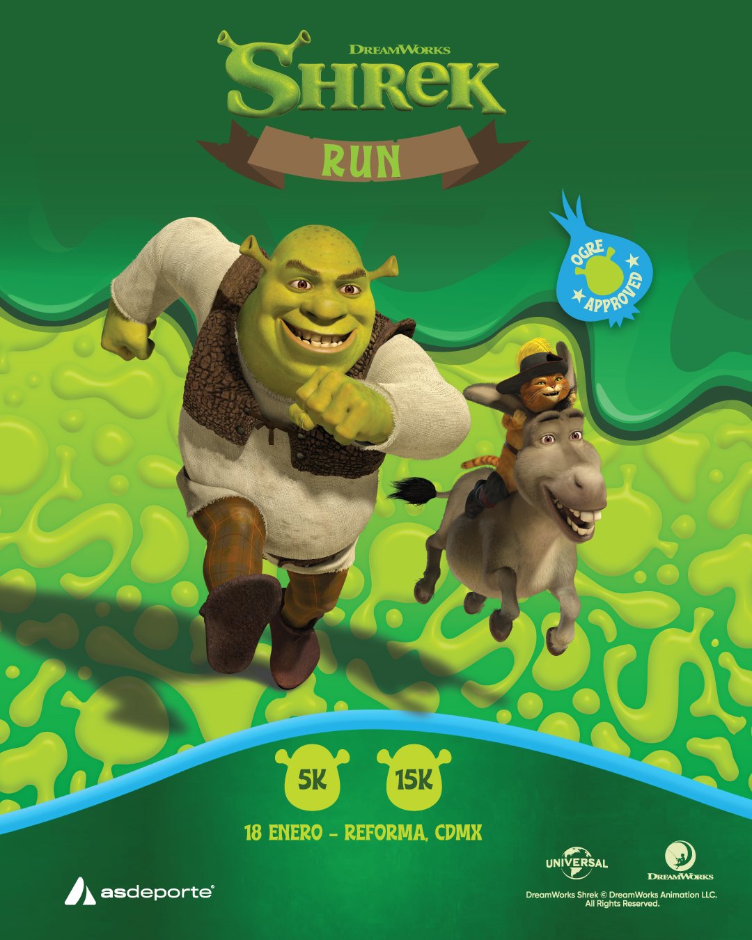 Asdeporte - ¡Shrek Run 2026 ya está aquí! 🧅 🗓 18 de enero 🏃‍♂️ 5km y ...