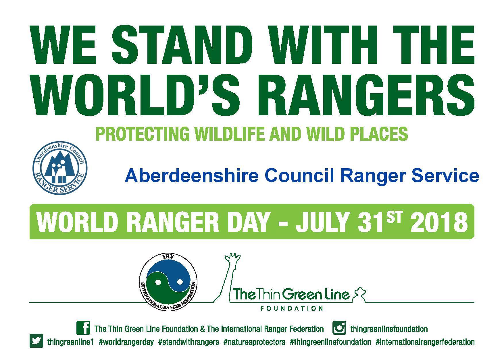 Aberdeenshire Council Ranger Service - July 31st is World Ranger Day ...