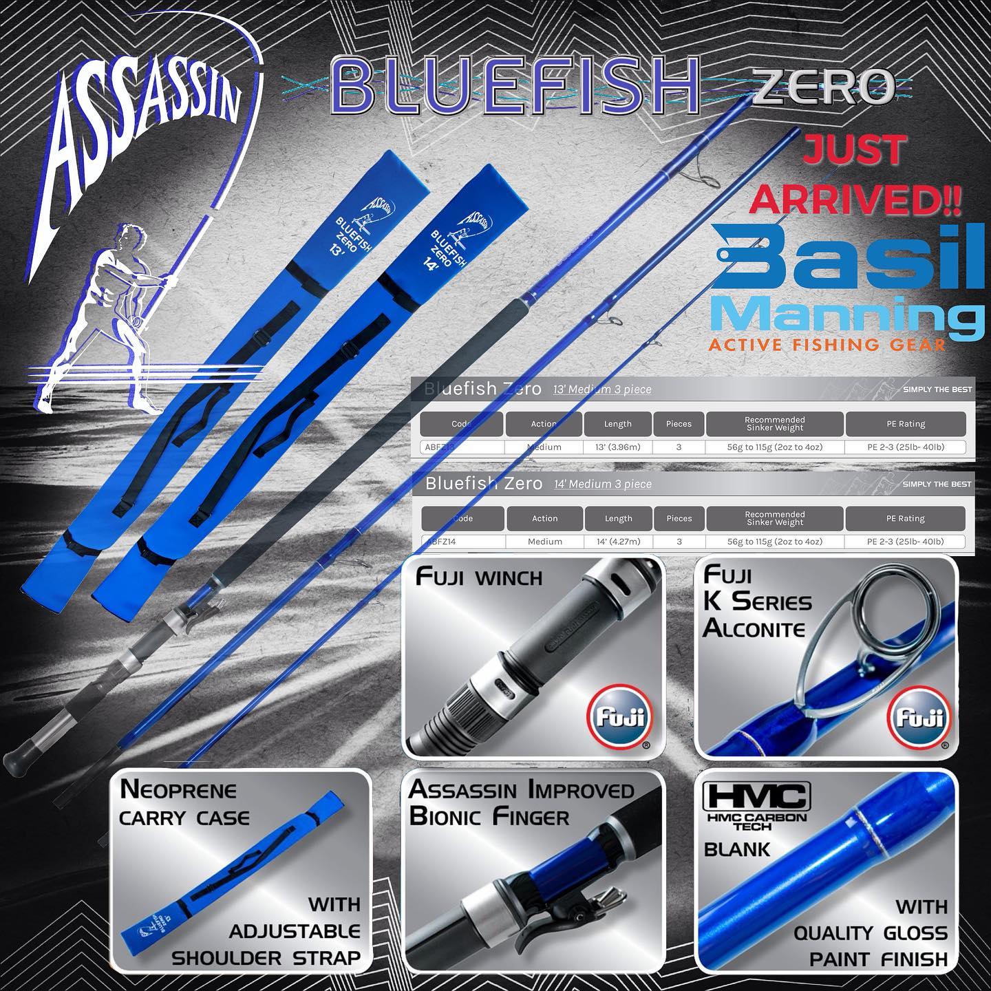 Basil Manning - 🎣BLUEFISH Zero🎣 . It’s finally here. Stock...
