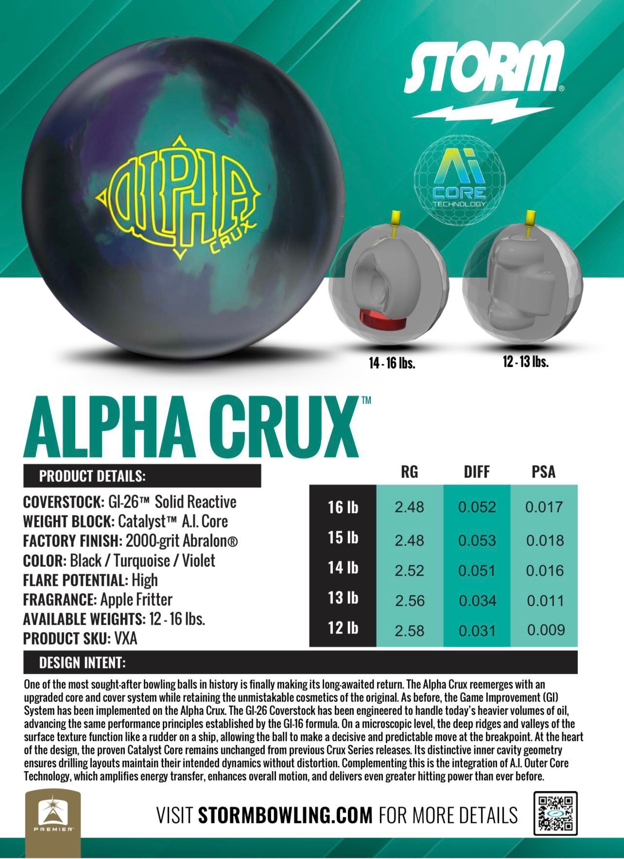 Alpha 新品未使用 15P STORM Crux