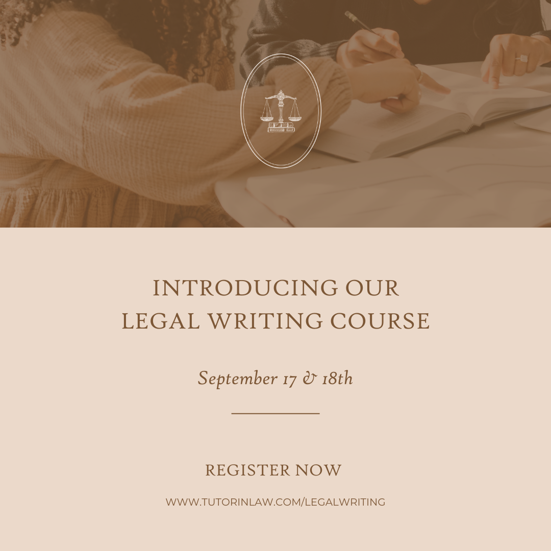 Tutor In Law - Introducing our Legal Writing Course! Our... | Facebook
