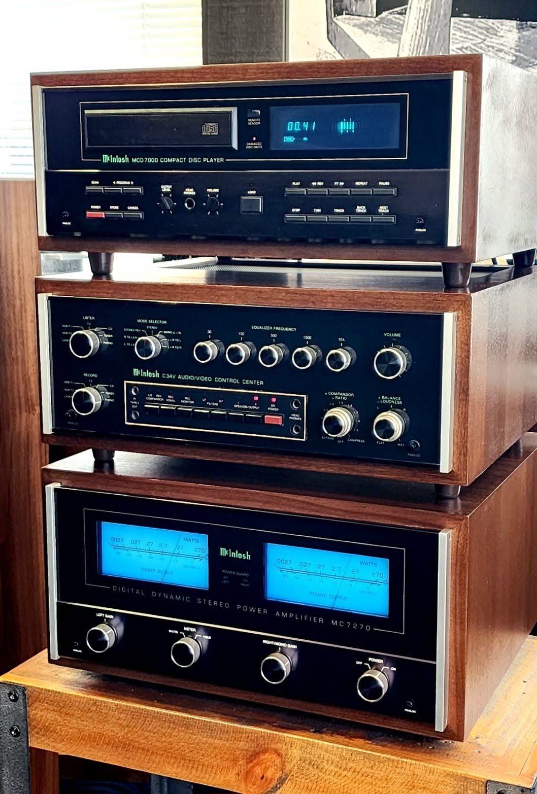 Mcintosh MCD 7008 ad 1992 music bank system CD player #oldstoreit