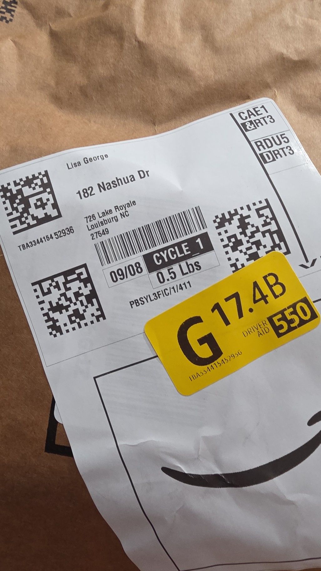 This package was delivered to 135 Oklahoma Dr. By mistake it will