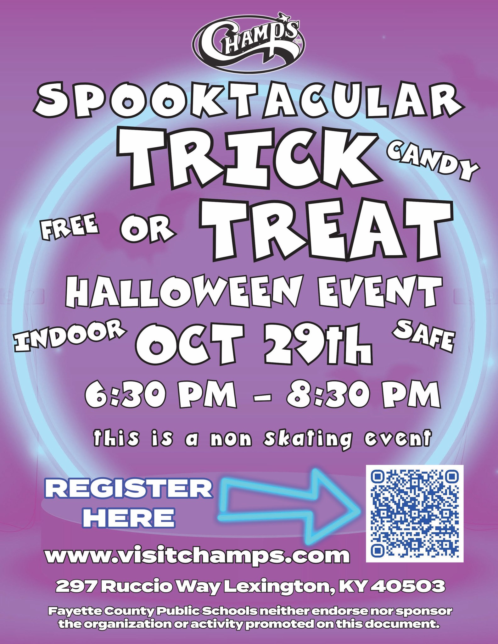 Spooktacular Trick or Treat at Champs!