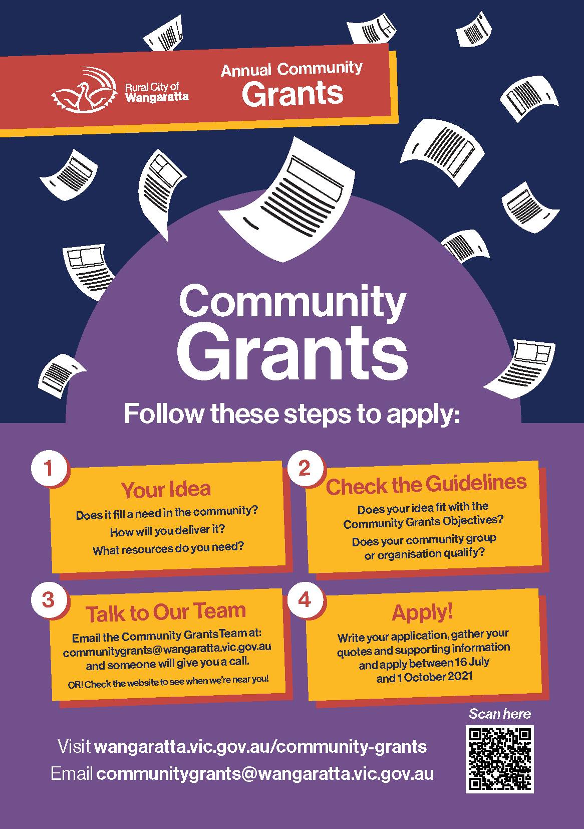 📣 Applications are now open for... - Rural City of Wangaratta | Facebook