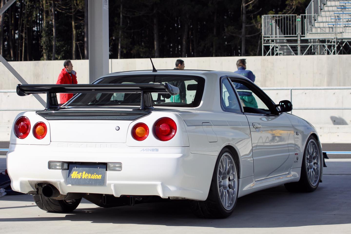 Original MINE’S R34 demo car at the Hot... - Built By Legends