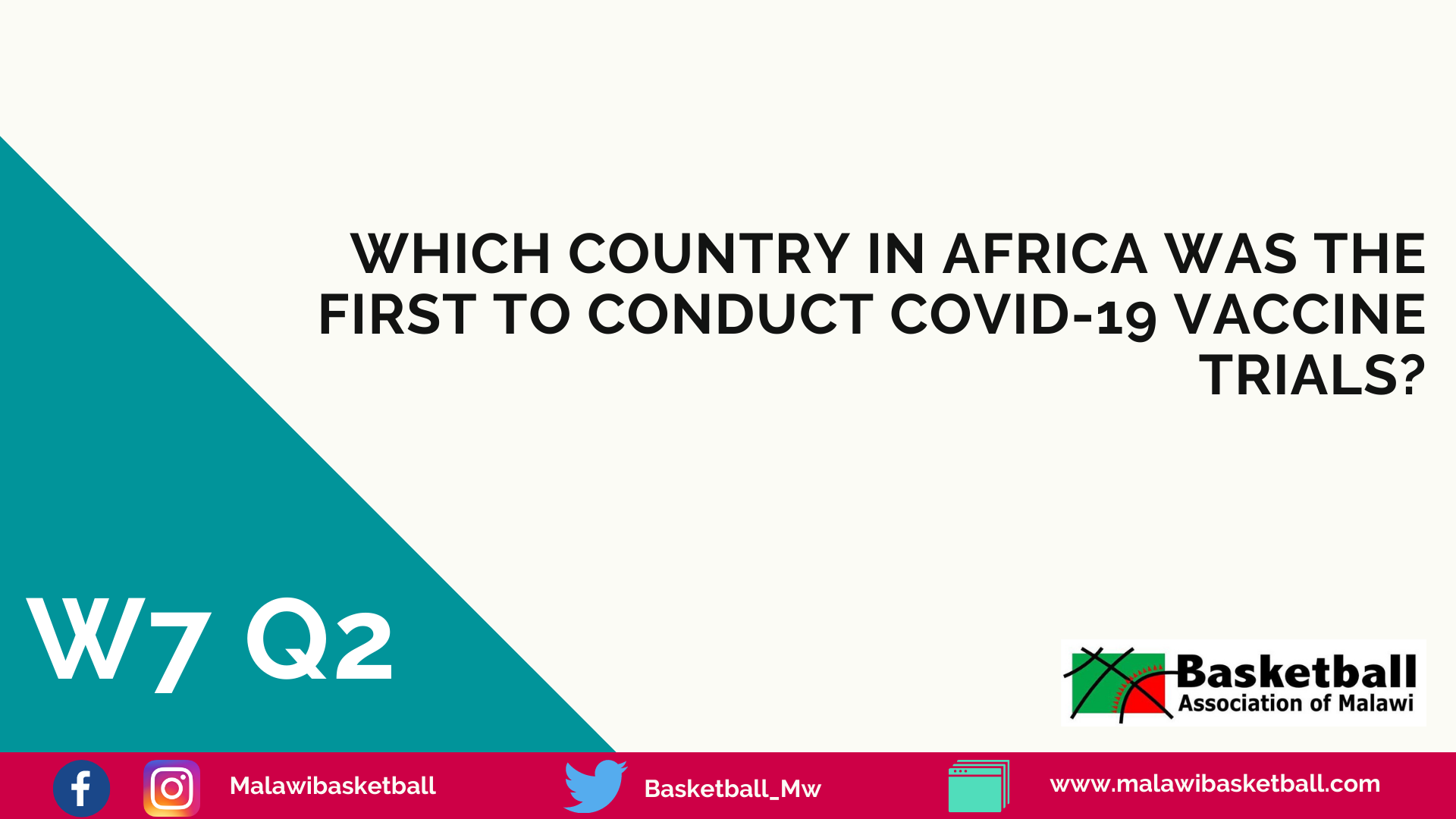 Q2 of week 7... - Basketball Association of Malawi-BASMAL | Facebook