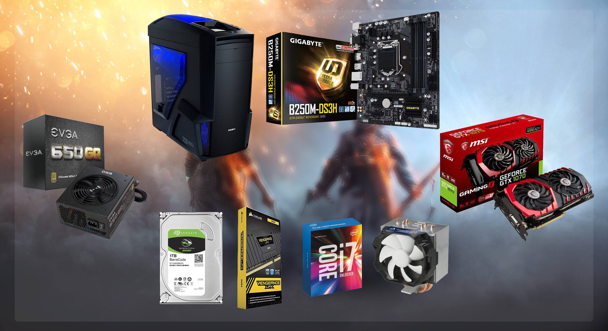 PRO and Gaming-i7-8700-GTX1050ti-4GB NE STOK TRANSPORTI GRATIS 24