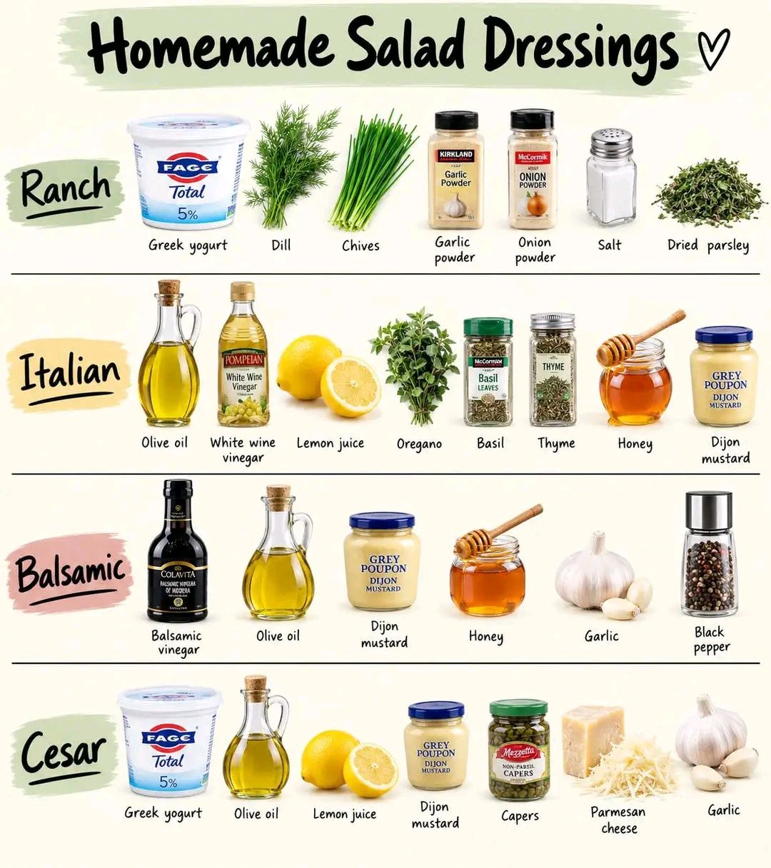 Super easy salad dressing, 4 ways! Keep it simple or make it tangy, herby or creamy all from one quick base recipe. RECIPES: https://www.giadzy.com/posts/videos/452849/salad-dressing-4-ways