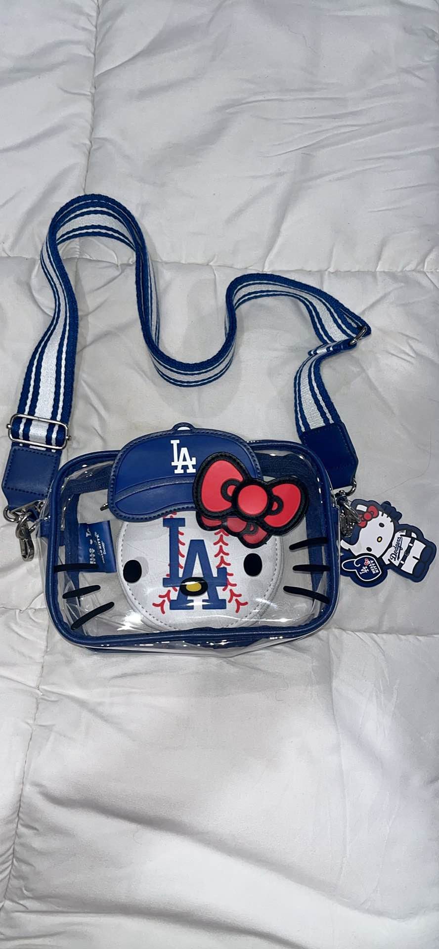 Sanrio Hello Kitty LA Dodgers Clear Crossbody Bag - Crossbody Bags