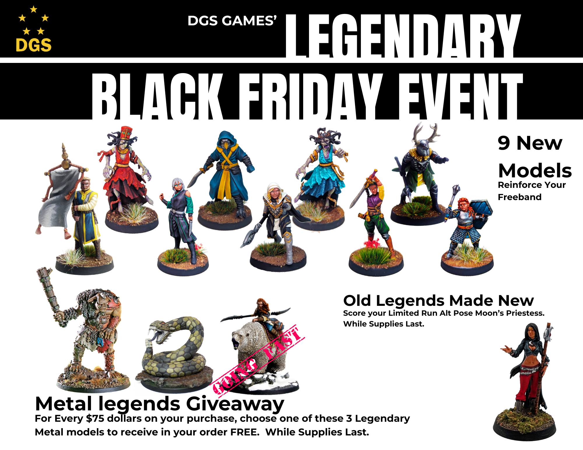 DGS - The DGS Games' Legendary Black Friday Event is LIVE! 9 NEW Models ...