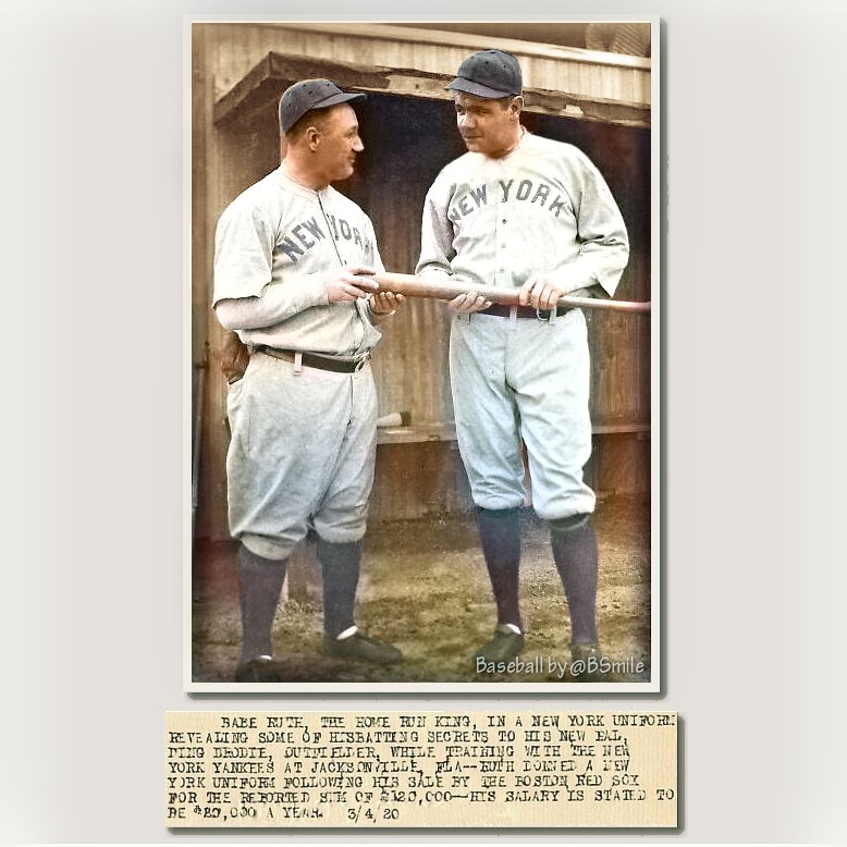 Pinstripes - On this day in 1920, Babe Ruth joined the New York Yankees ...