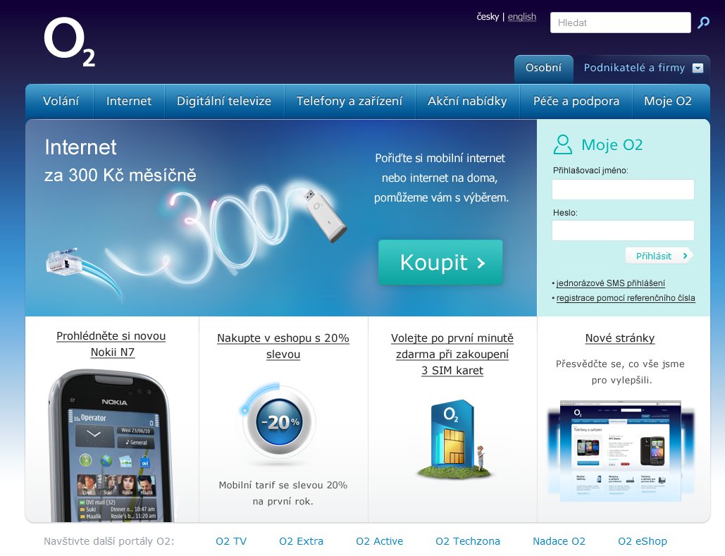 Rady - Má, použitelnější verze na redesign O2 - leden 2011. • Využil ...