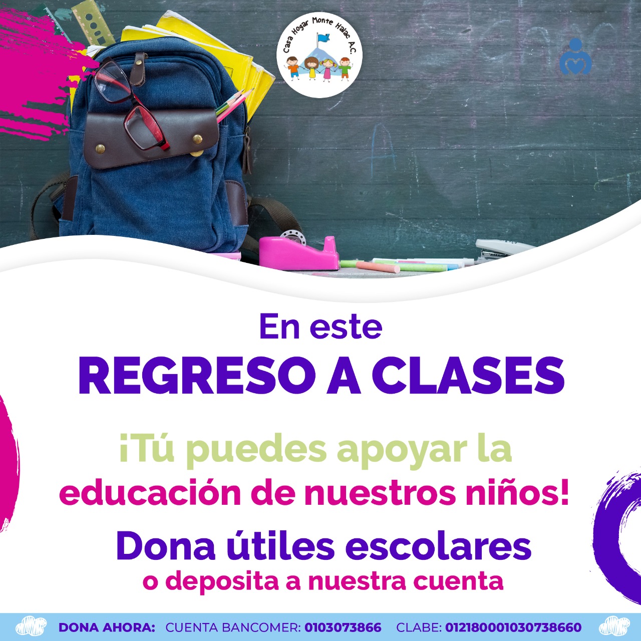 ☝️ La escuela supone un... - Casa Hogar Monte Halac A.C. | Facebook