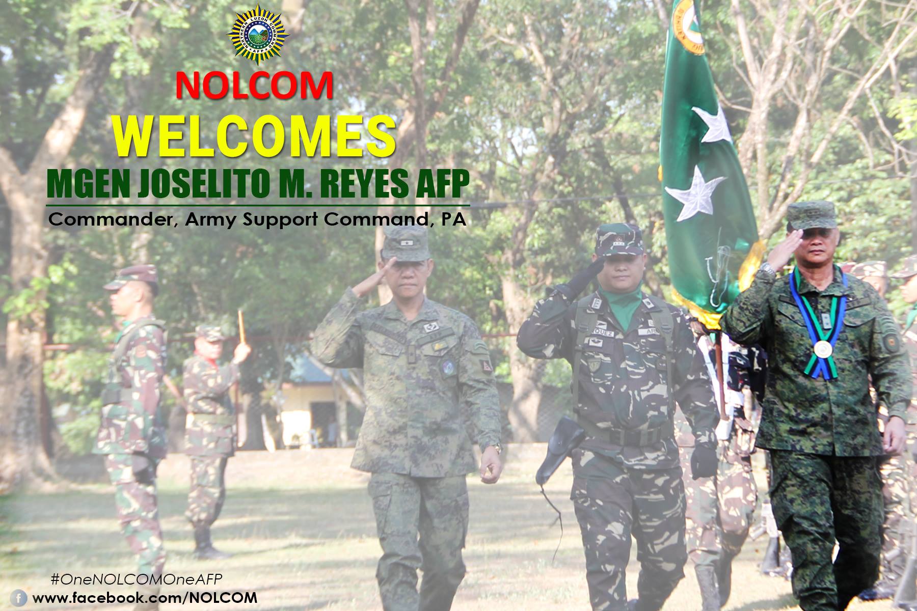 Northern - NOLCOM Welcomes, MGEN JOSELITO M. REYES AFP, Commander, Army ...