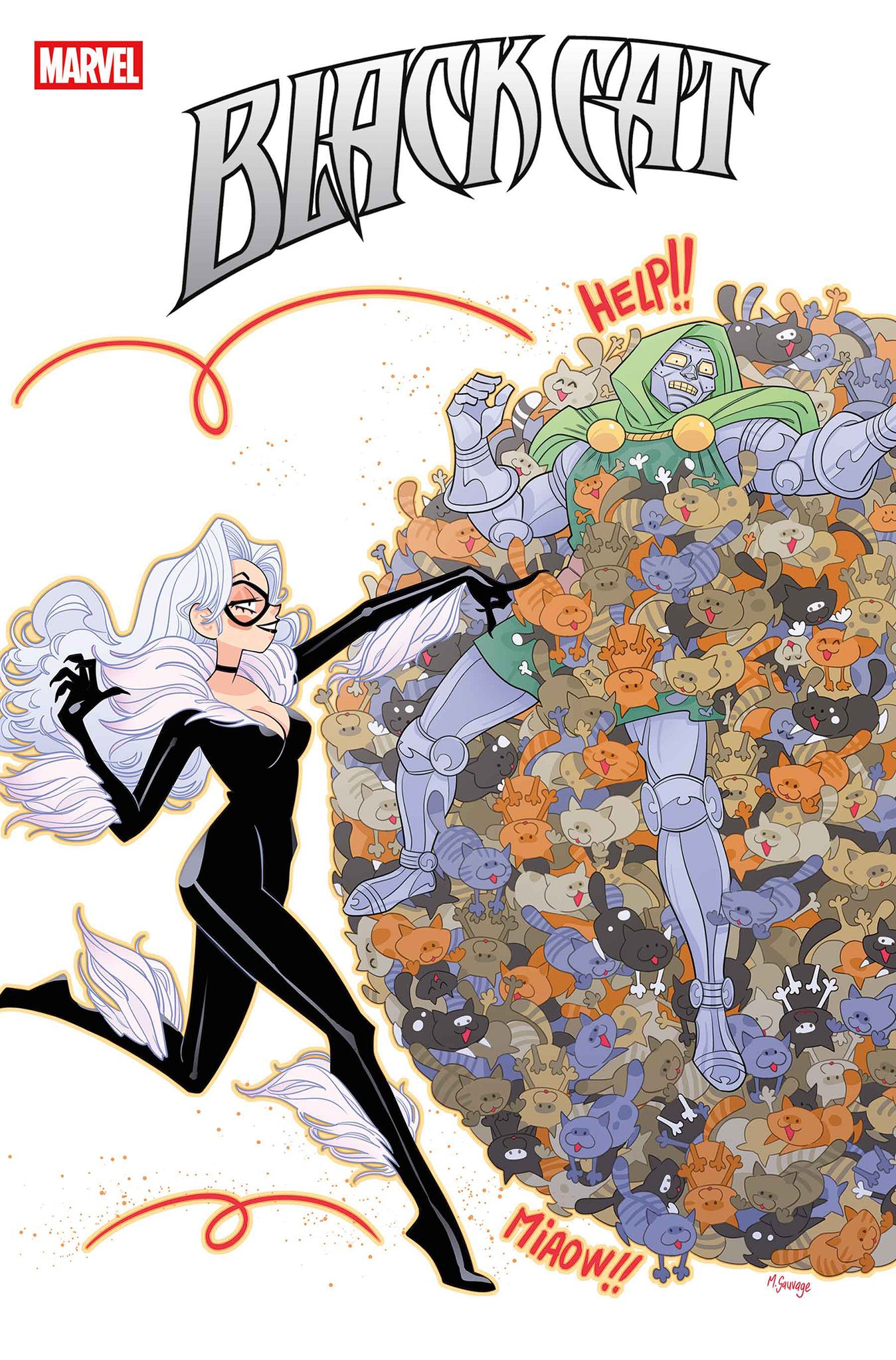 CAT GOT YOUR TONGUE, VENOM?! BLACK CAT #8 What was supposed to be