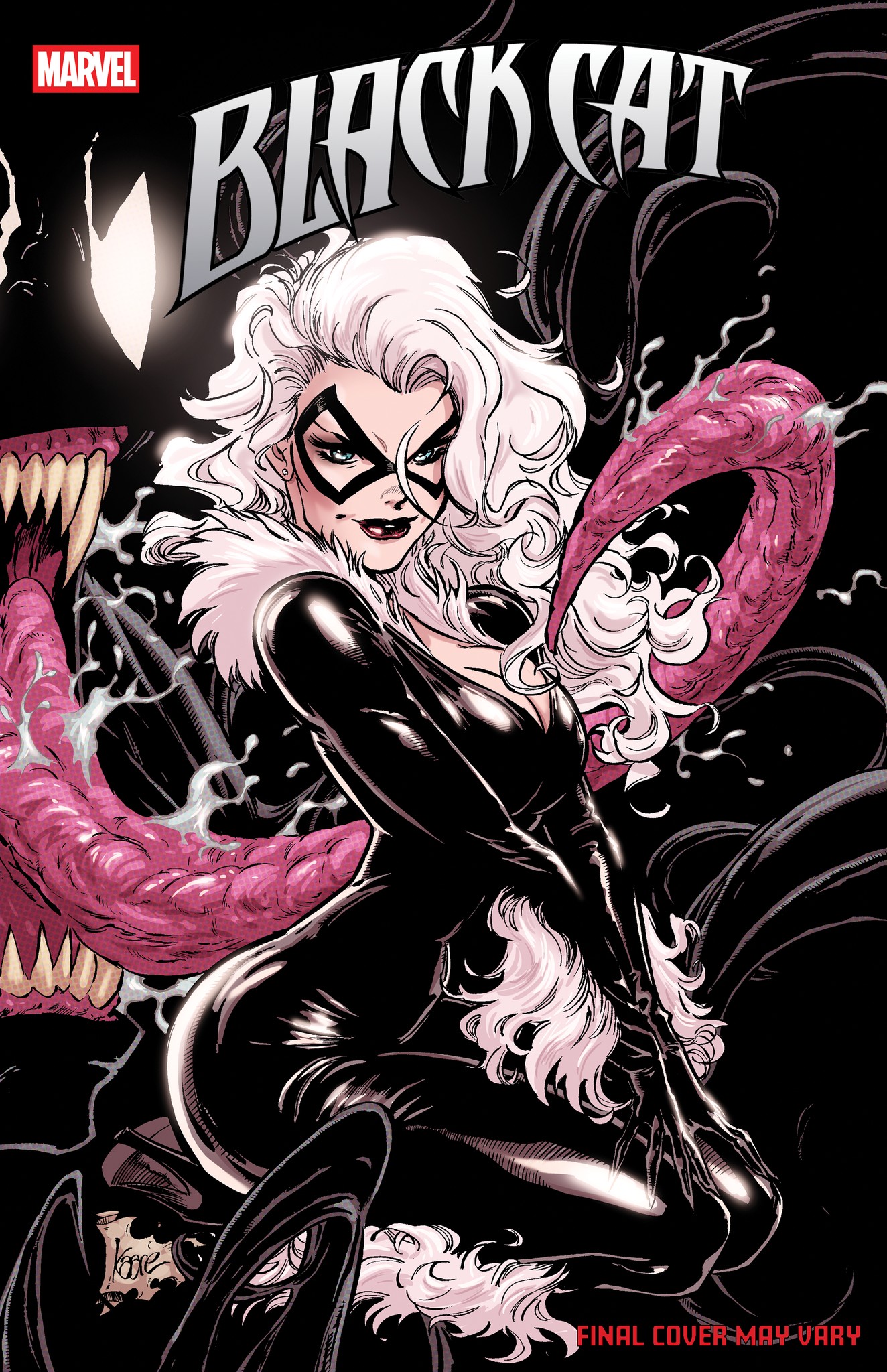 CAT GOT YOUR TONGUE, VENOM?! BLACK CAT #8 What was supposed to be