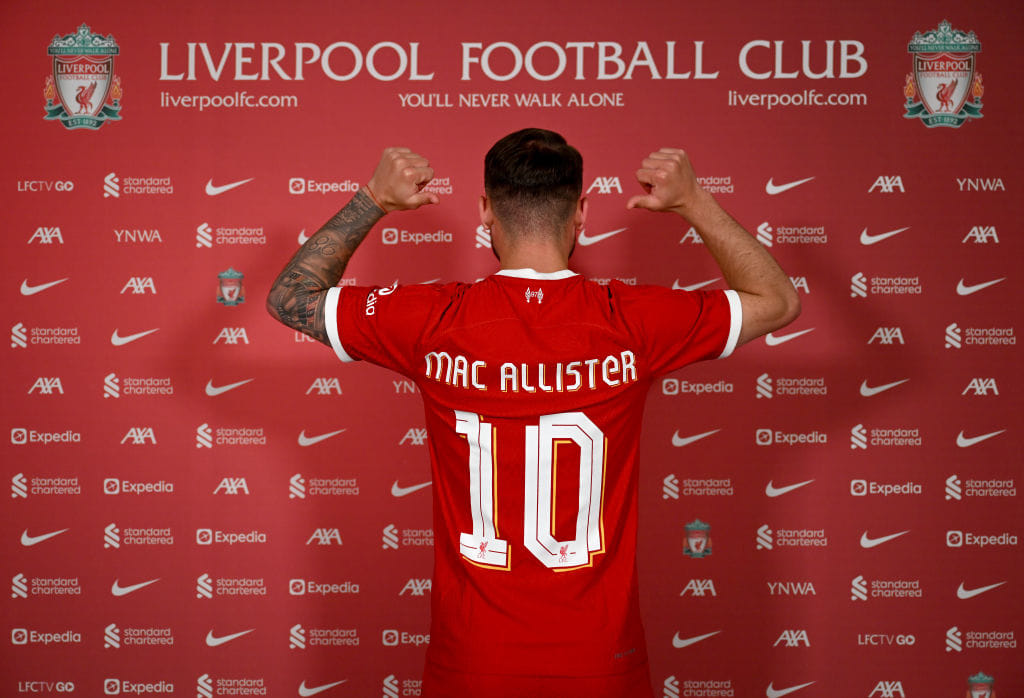 Alexis Mac Allister signs with Liverpool, wears number 10 shirt