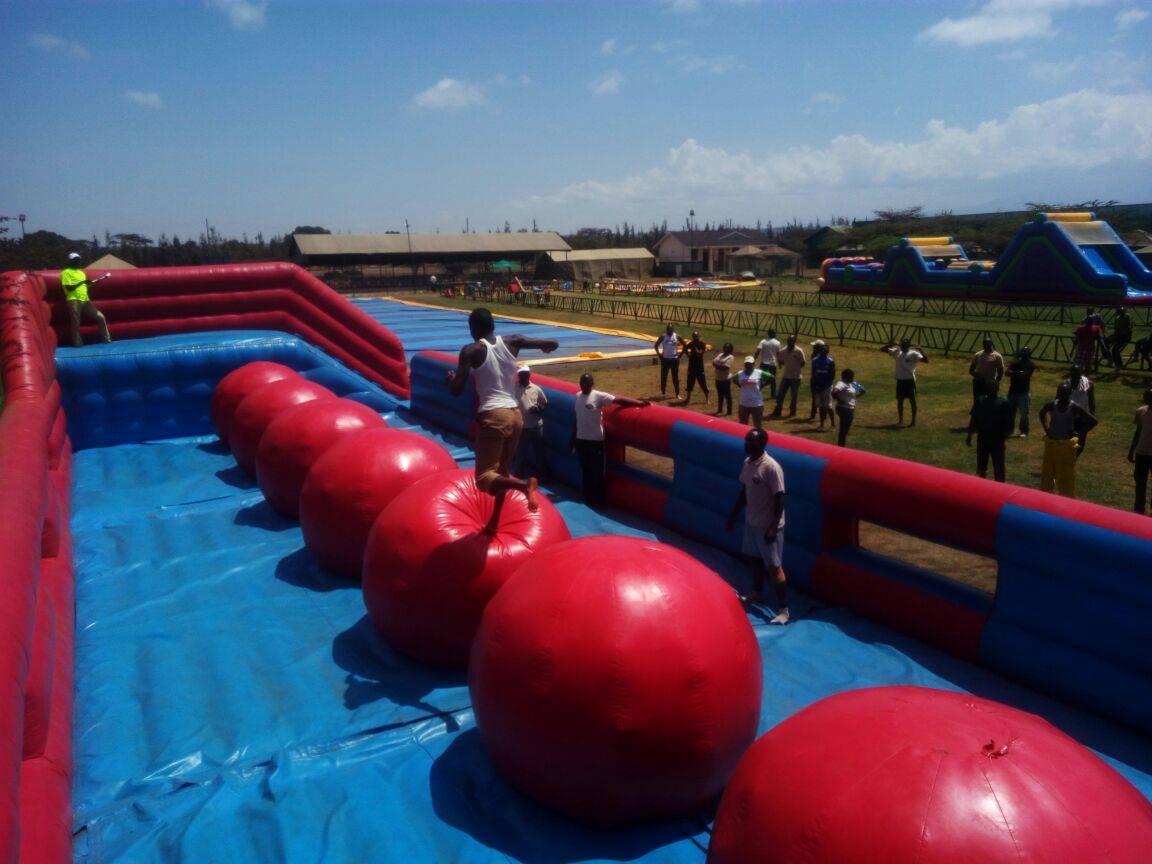 Chaka Ranch - A group enjoys a team building session at...